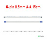 FFC FPC шлейф 6pin 0.5mm 15cm A-Type - фото