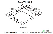 Микросхема SI7129DN P-Channel MOSFET 30V 35A DFN bulk