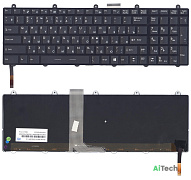 Клавиатура для ноутбука DNS Clevo P150EM P170EM P370EM MSI GT60 GT70 p/n: 123322KK1 UI 