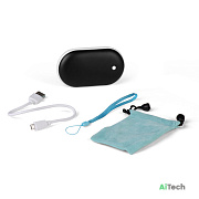 Карманная электрическая грелка в алюминиевом корпусе с функцией PowerBank 5200mAh Цвет черный