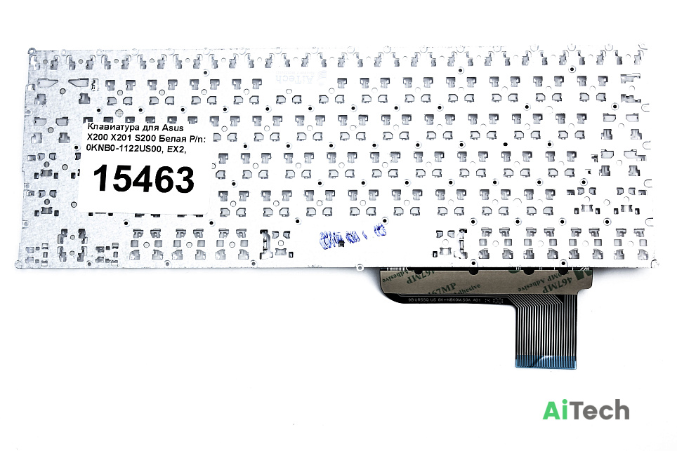 Клавиатура для Asus X200 X201 S200 Белая p/n: 0KNB0-1122US00, EX2, 9Z.N8KSQ.601, AEEX2U01010