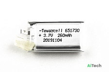 Аккумулятор универсальный 651730 3.7V 260mAh Li-Pol 6.5*17*30mm
