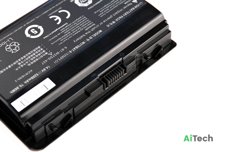 Аккумулятор для Clevo W370 (14.8V 5200mAh) p/n: 6-87-W370S-4271 6-87-W37SS-427