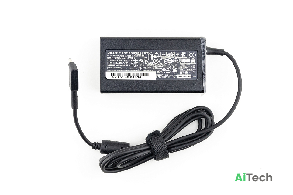 Блок питания для ноутбука Acer AL15-41 (3.0x1.0) 65W ORG p/n: ORG