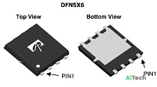 Микросхема AONS36348 N-Channel MOSFET 30V 50A DFN5x6