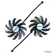 Вентилятор для видеокарты Gigabyte RTX3060 3060Ti Eagle / 4Pin мама / ⌀ 95мм / S 40мм / T129215SH - фото