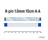 FFC FPC шлейф 8pin 1.0mm 10cm A-Type - фото